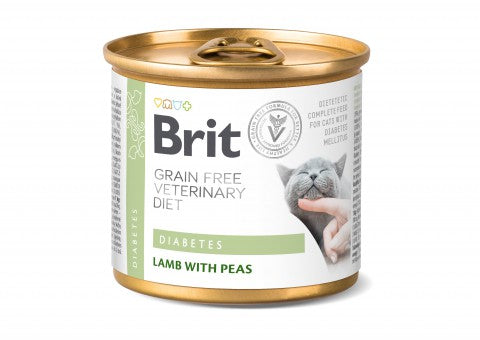 Brit Veterinary Diet Diabetes Lamb with Peas kissalle 6 x 200 g