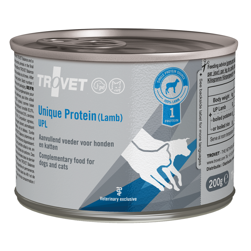 Trovet Unique Protein UPL Lammas koiralle ja kissalle 6 x 200 g
