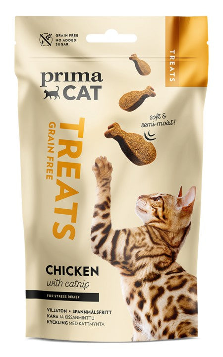PrimaCat Treats Softy Chicken with Catnip makupala kissoille 50 g