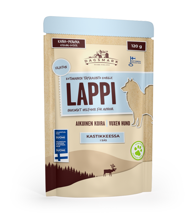 Dagsmark Lappi märkäruoka koiralle 120 g MAISTELUPAKKAUS
