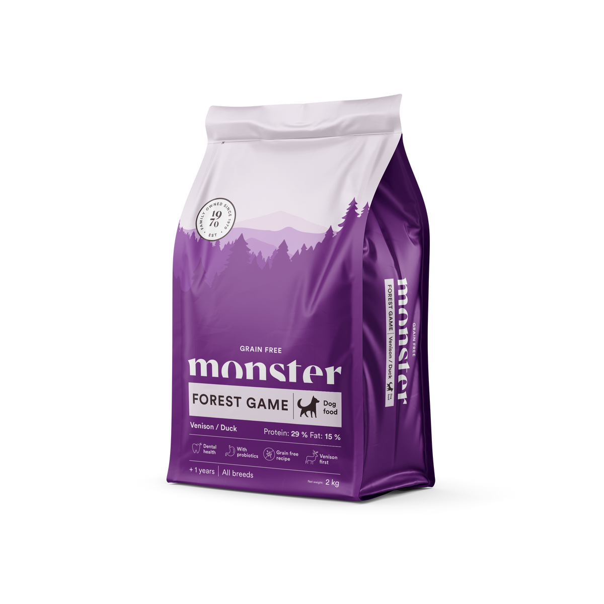 Monster Dog Grain Free Forest Game Venison-Duck koiralle