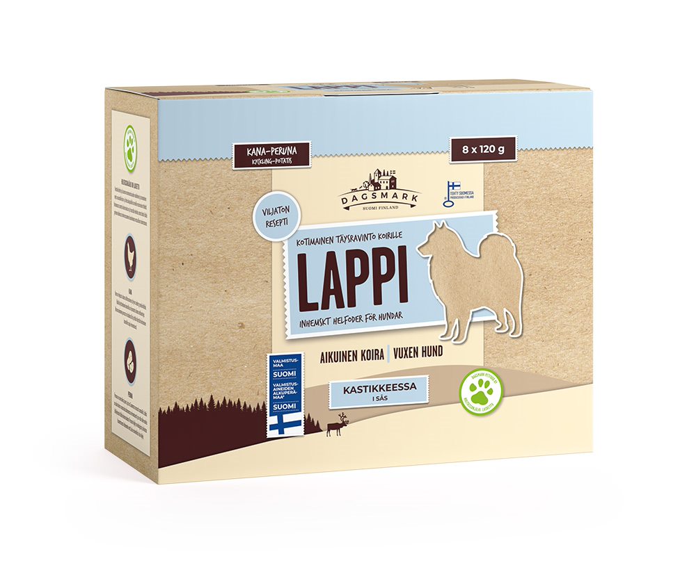 Dagsmark Lappi märkäruoka koiralle 8 x 120 g