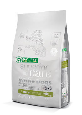 Nature's Protection Superior Care White Dogs Junior Small & Mini vaaleat kalat koiralle
