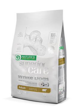 Nature's Protection Superior Care White Dogs Adult Small & Mini lammas koiralle 10 kg RIKKOONTUNUT