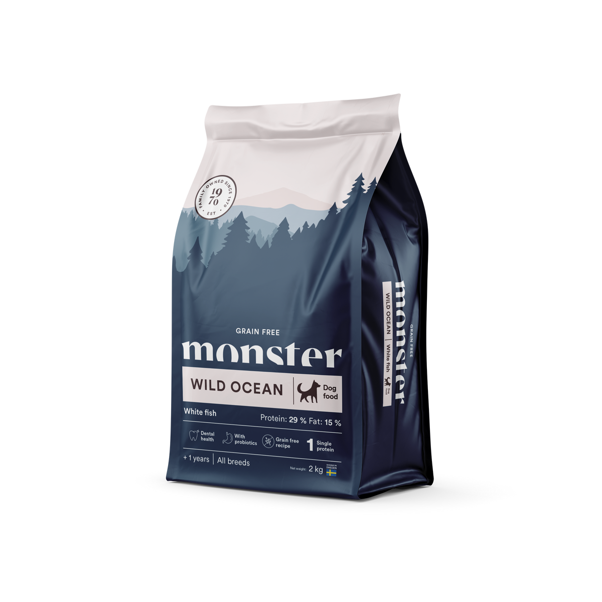 Monster Dog Grain Free Wild Ocean White Fish koiralle