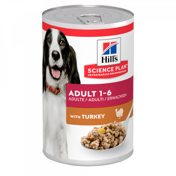 Hill's SP Adult with Turkey koiralle 370 g MAISTELUPAKKAUS PÄIVÄYSTARJOUS