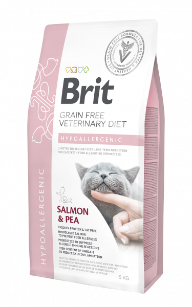 Brit Hypoallergenic Salmon & Pea kissalle 5 kg RIKKOONTUNUT