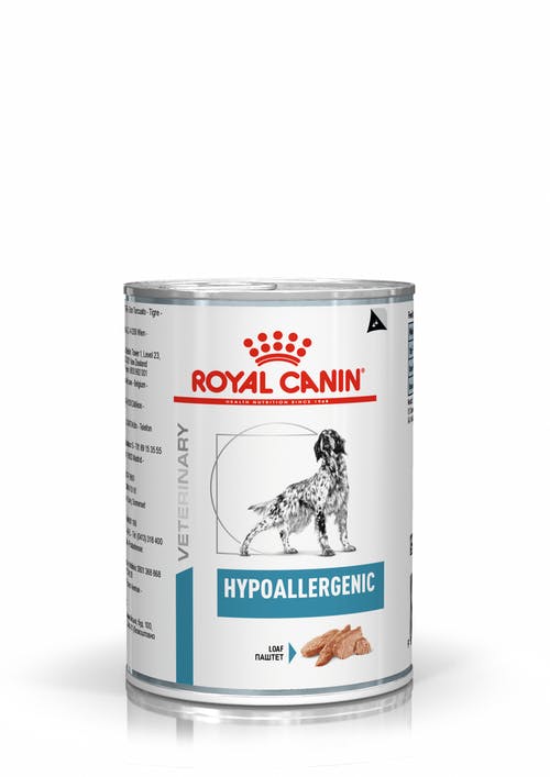 Royal Canin Veterinary Diets Derma Hypoallergenic Loaf säilykepurkki koiran märkäruoka 400 g MAISTELUPAKKAUS