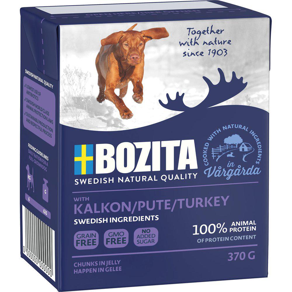 Bozita kalkkunanpaloja hyytelössä koiralle 6 x 370 g