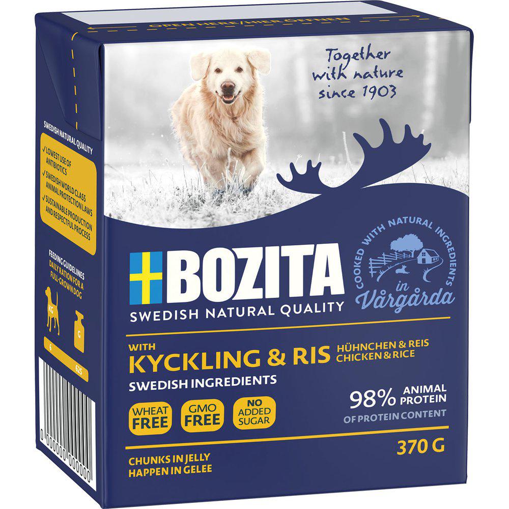 Bozita kananpaloja ja riisiä hyytelössä koiralle 370 g
