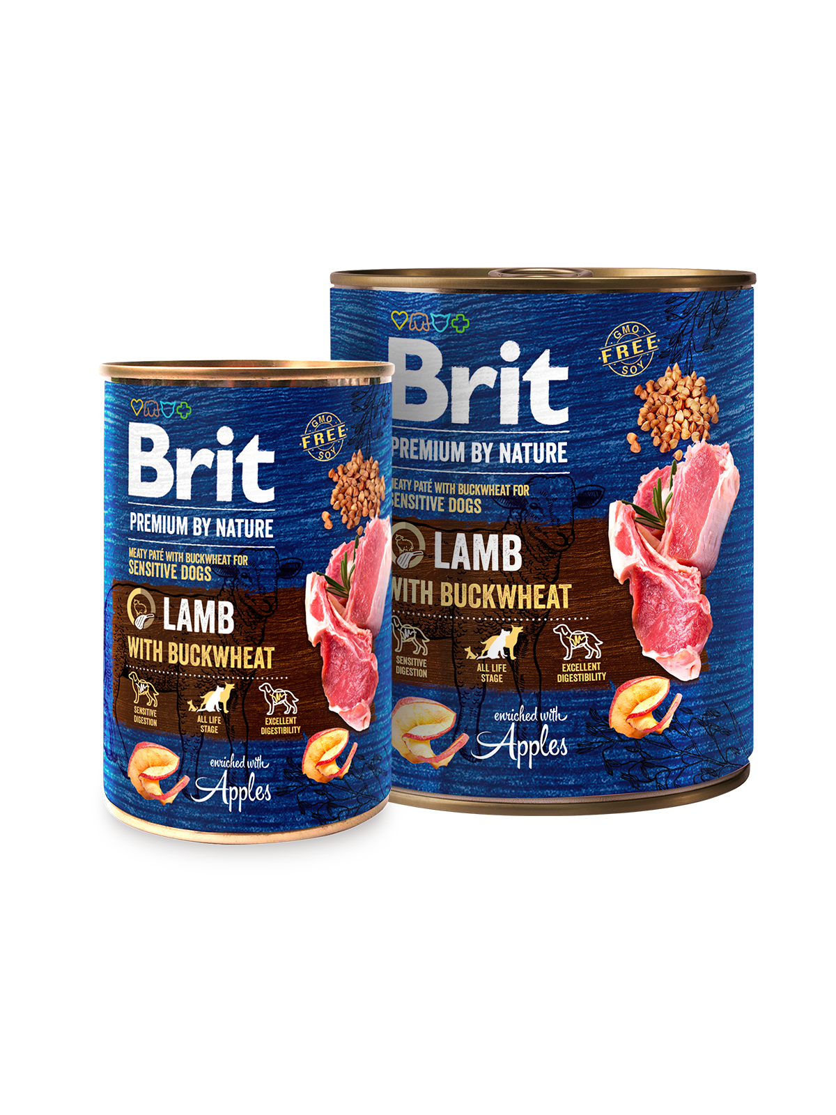 Brit Premium by Nature Lammas-tattari koirille 6 x 400 g