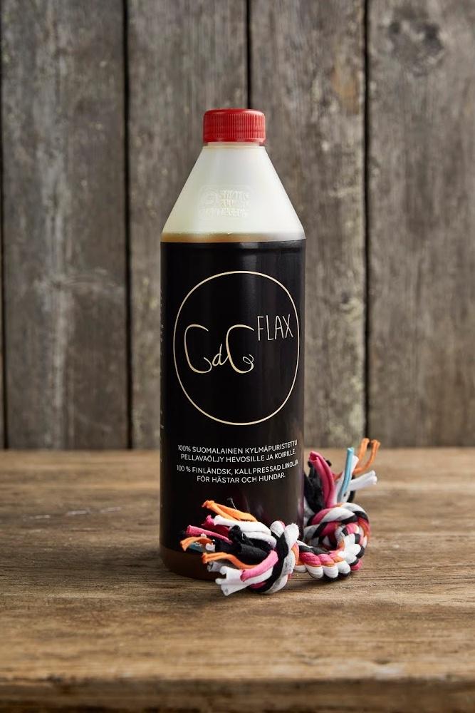 Chia de Gracia CdG Flax Pellavaöljy hevoselle ja koiralle 1 L