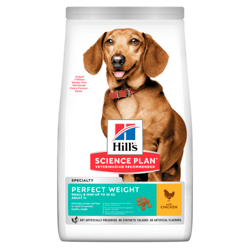 Hill's SP Perfect Weight Small & Mini Adult with Chicken koiralle