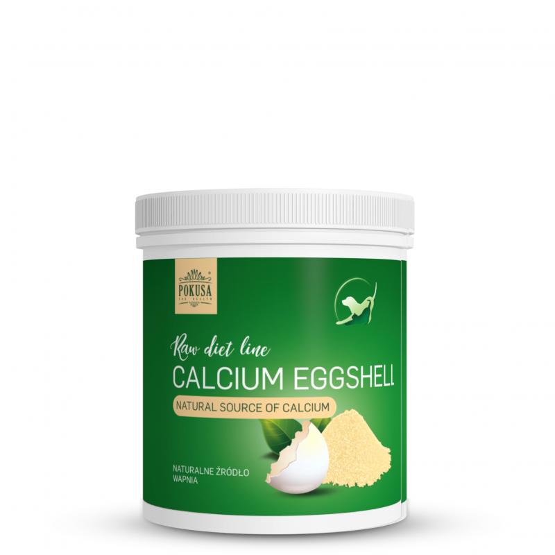 Pokusa RawDietLine Calcium Eggshell kananmunankuorijauhe koirille ja kissoille 500 g