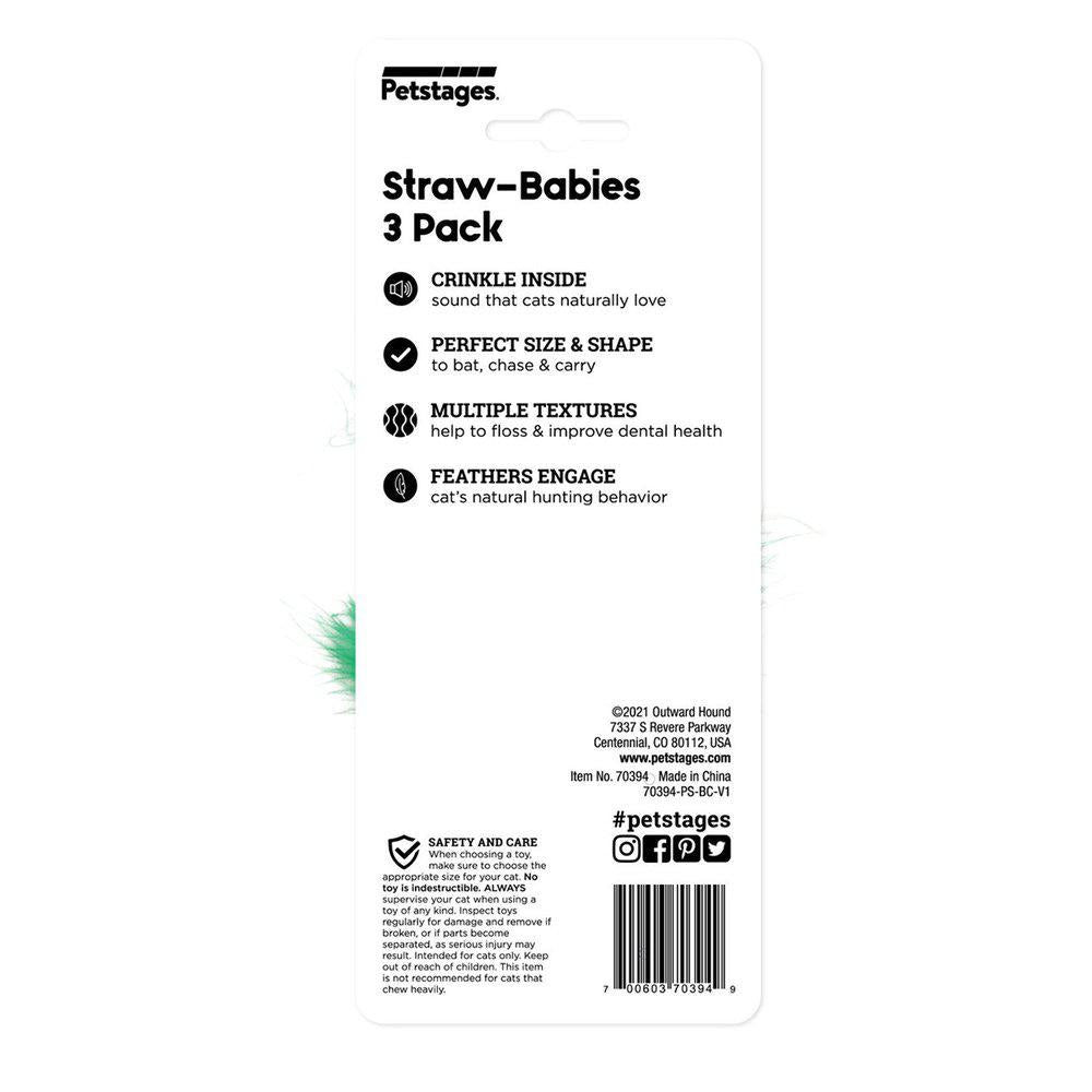 Catstages Straw-babies 3 kpl kissanlelu