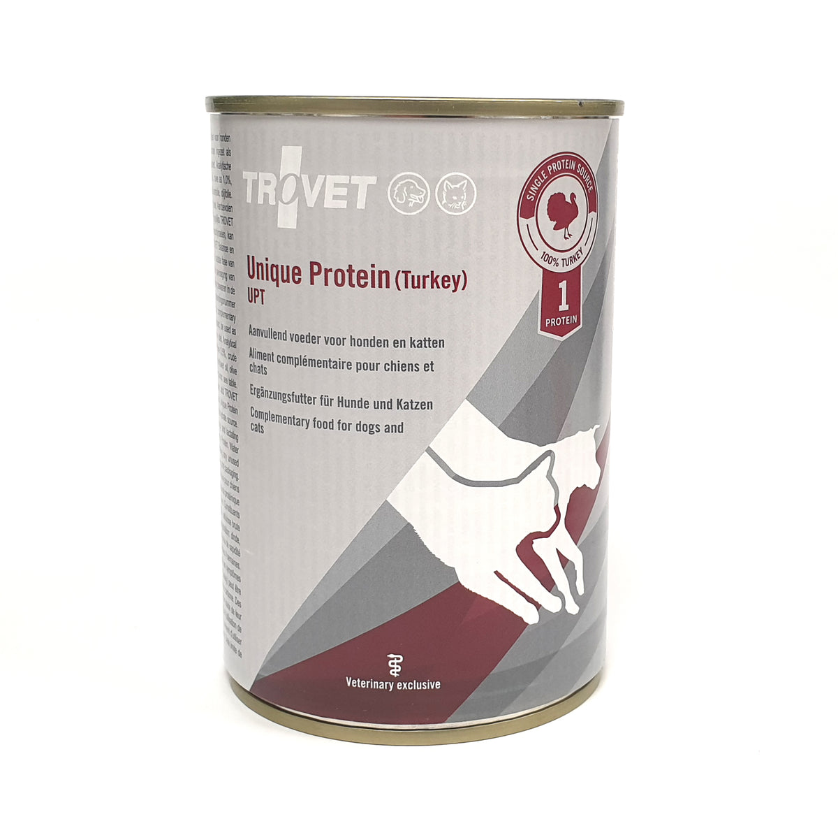 Trovet Unique Protein UPT kalkkuna kissalle ja koiralle 6 x 400 g