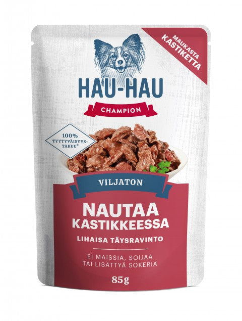 Hau-Hau Champion Viljaton nautaa kastikkeessa 85 g